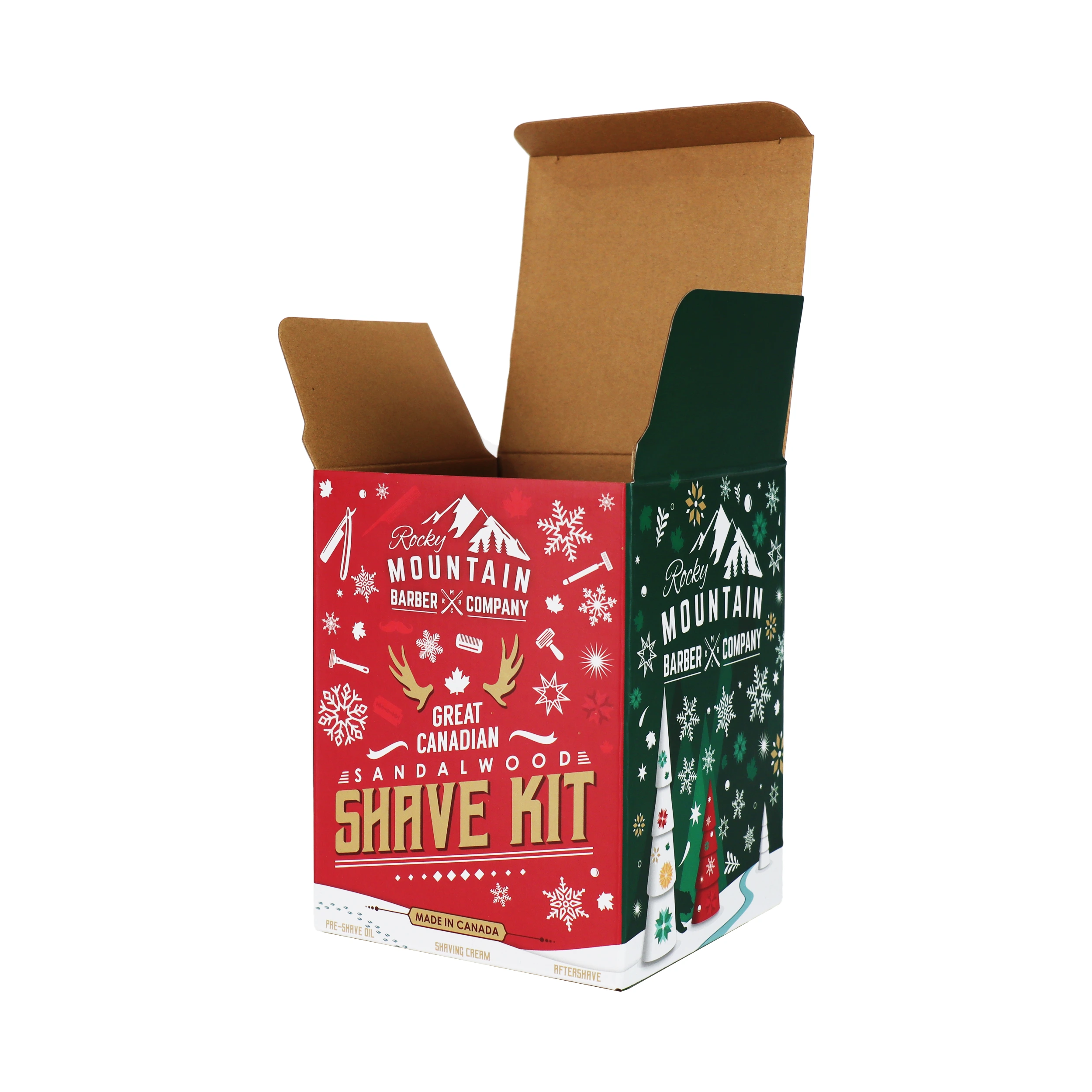 Weihnachtsgeschenkbox – Verpackung aus Recyclingpapier und handgefertigtem Design 1
