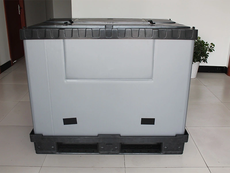PP Pallet Sleeve Box - Industrial PP Heavy-Duty Waterproof Plastic Big Box Export Pallet Folding Container for Cargo & Storage Equipment 1