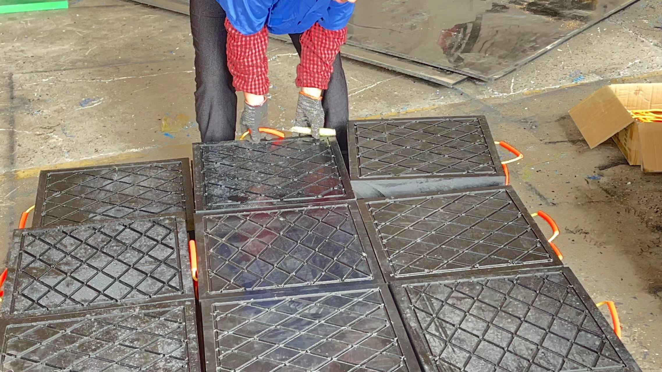 وسادات رافعة خارجية من مادة UHMWPE البلاستيكية - حصائر رافعة متينة طويلة العمر، وسادات رافعة خارجية مضادة للانزلاق من مادة UHMWPE مع مادة PE، خدمة معالجة القطع المخصصة 5