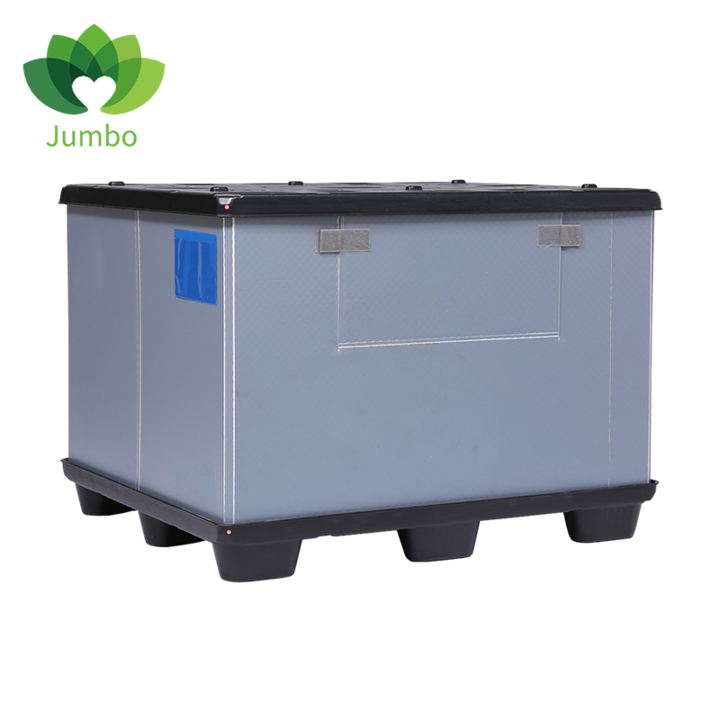 Caisse-palette pliable en PP moulée sous pression pour transport industriel intensif 2