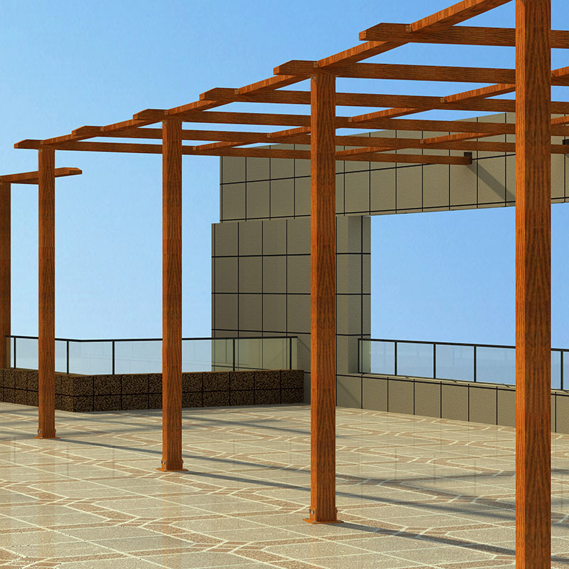 Powder coated Aluminium fixed pergola 1