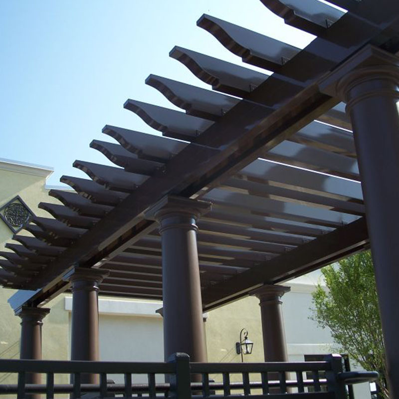 Powder coated Aluminium fixed pergola 2