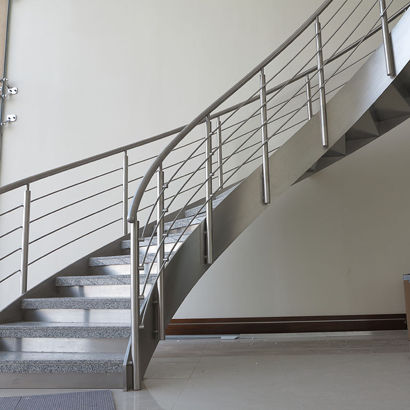 Curved Stair stainless Handrail&stainless railings 2