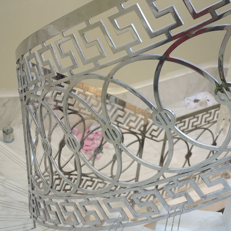 Curved Stair stainless Handrail&stainless railings 1