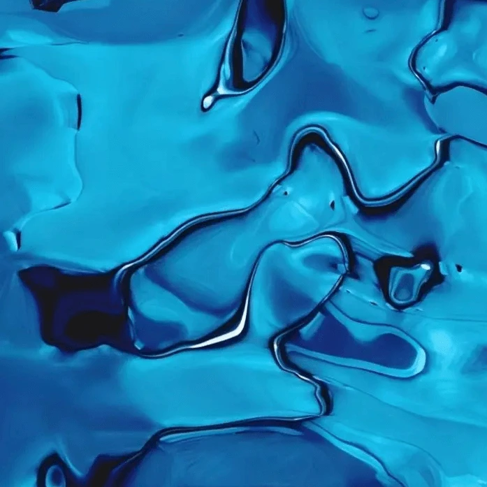 Blue Water Ripple Stainless Steel Sheet 1