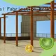 Topson excellent powder coated aluminum pergola security for school 1