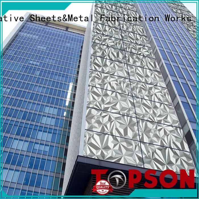 Topson cost-effective metal cladding panels wall for shopping mall 1