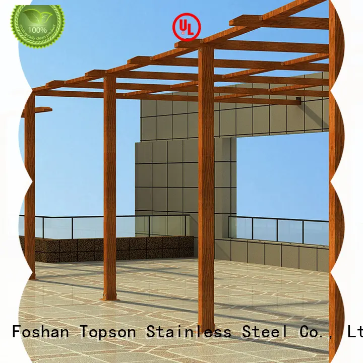 pergolaaluminum custom aluminum pergola security for park Topson 1