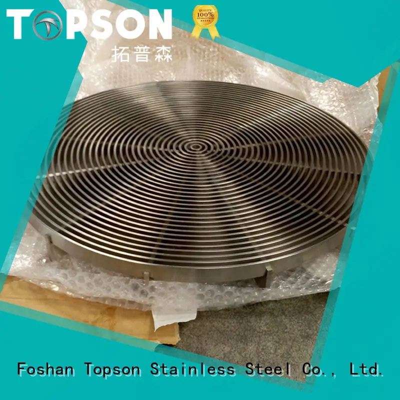 Topson steel non slip metal grating in-green for mall 1