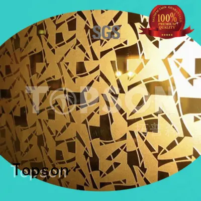 vibration stainless steel sheets for sale effectively for interior wall decoration Topson 1