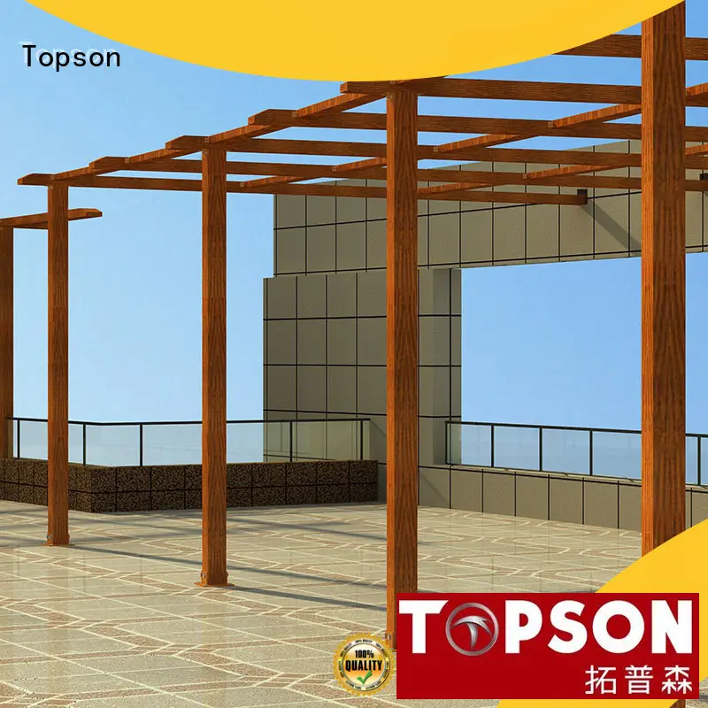 pergolaaluminum pergola structure aluminium aluminium for park Topson 1