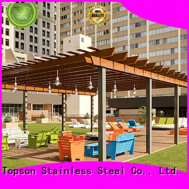 high-density metal pergola China for backyard 1