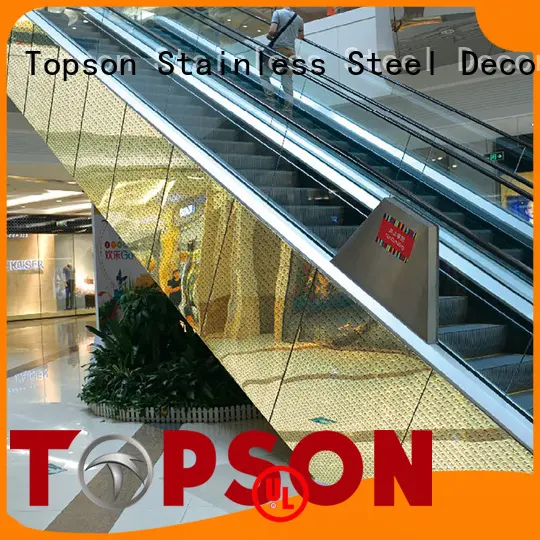 steel stainless steel cladding cost speed for elevator Topson 1