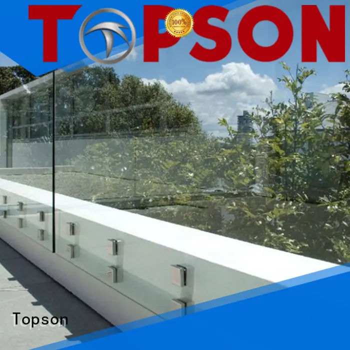 Topson worksglass exterior glass guardrail for manufacturer for restaurant 1