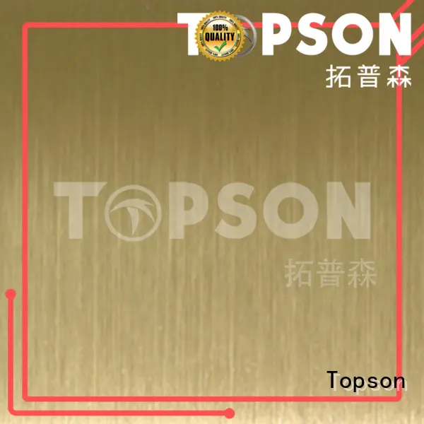 antifingerprint stainless steel sheet metal cost security for interior wall decoration Topson 1