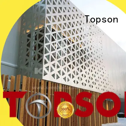 external metal screen panels steel for exterior decoration Topson 1