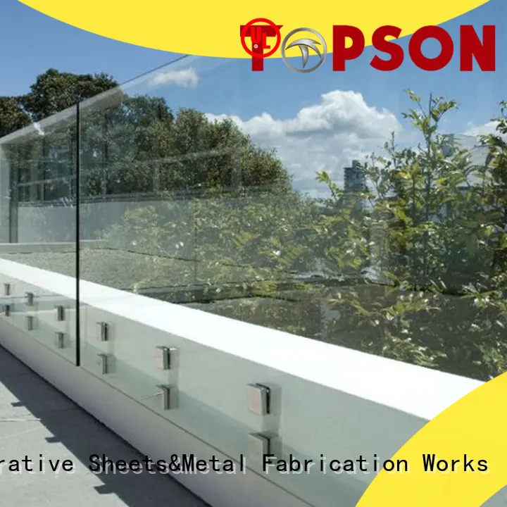 Topson useful interior glass railing in china for TV wall 1
