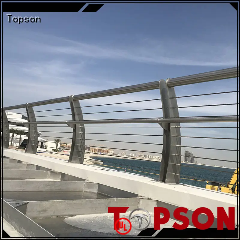 balcony stainless cable railing application for apartment Topson 1