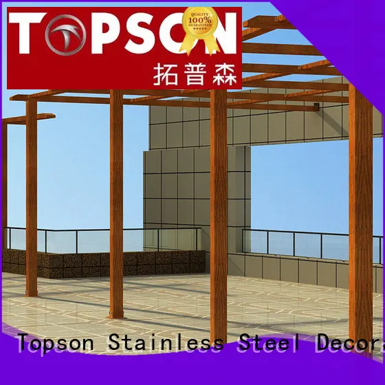 Topson high-density aluminium pergola China for park 1