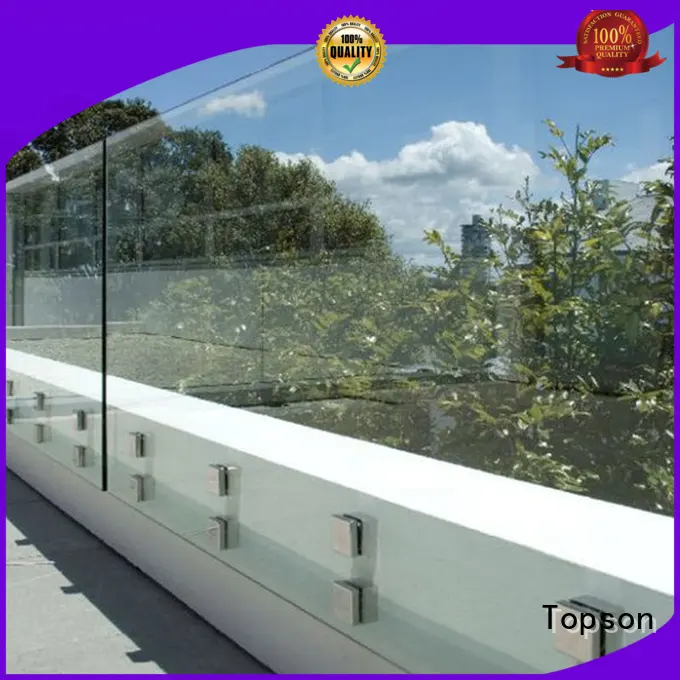 Topson excellent glass balcony railing overseas marketing for outdoor 1
