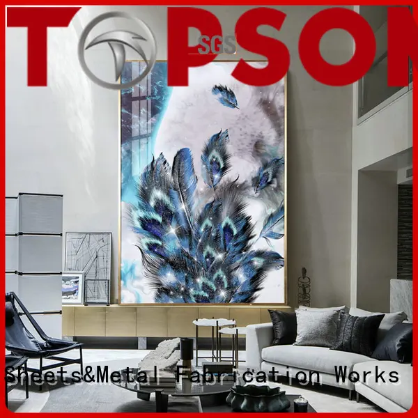Topson fashion design glass railing solutions for TV wall 1