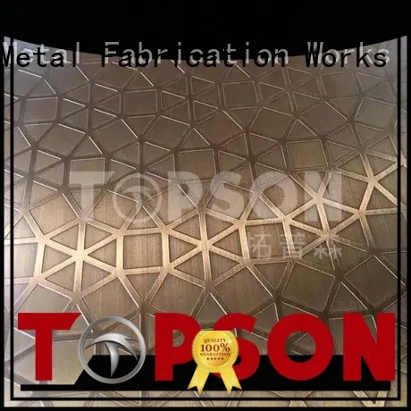 Topson sheetdecorative mirror finish stainless steel solutions for interior wall decoration 1