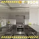 Topson widely used stainless steel kitchen cabinets workshops for outdoor wall cladding 1