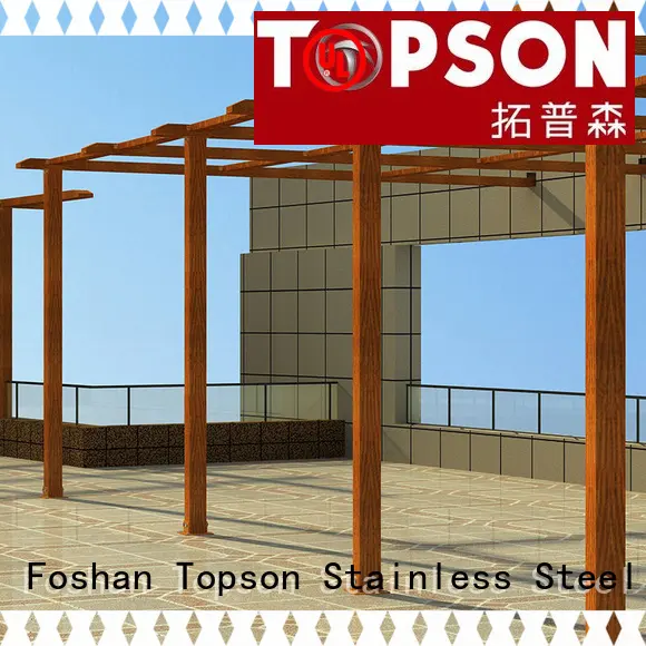 Topson fixed aluminium pergola frame manufacturers for backyard 1