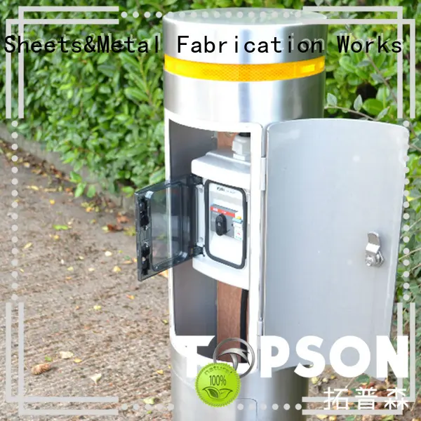 Topson pipe metal safety bollards company for hotel 1