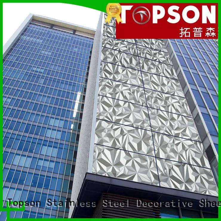 Topson stainless external metal cladding company for lift 1