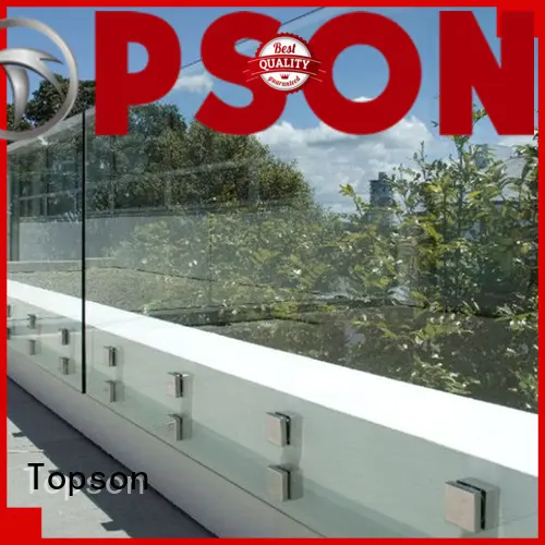 Topson modern modern glass handrail Supply for restaurant 1
