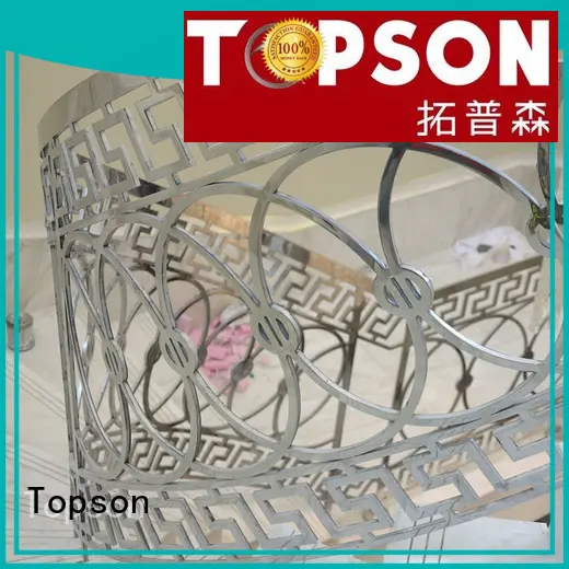 Topson steel stainless steel outdoor handrails manufacturers for hotel 1