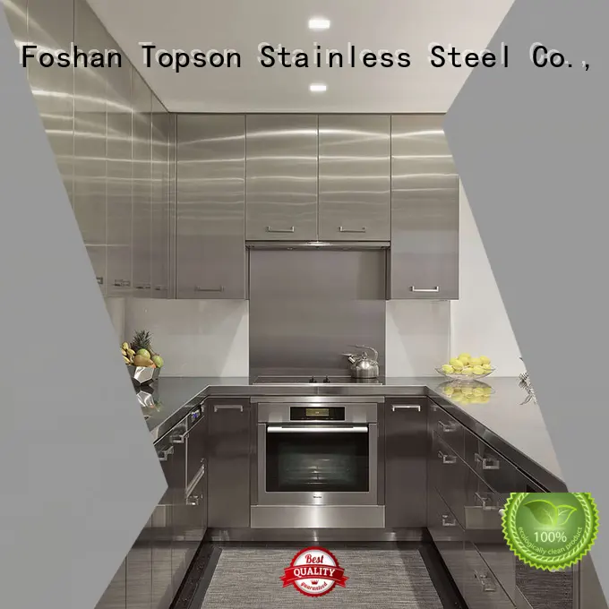 Topson furniture commercial stainless steel cabinets oem for hotel lobby decoration 1
