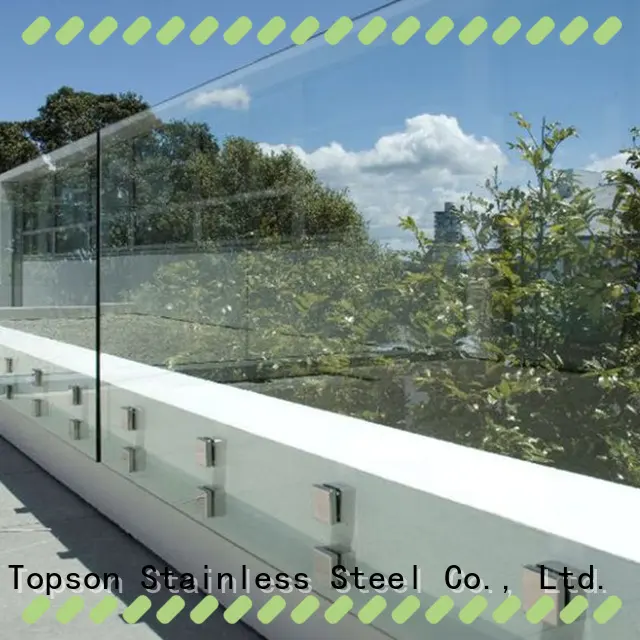 Topson High-quality glass handrails for decks Supply for outdoor 1
