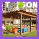 Topson fixed aluminum frame pergola gazebo factory for hotel 1