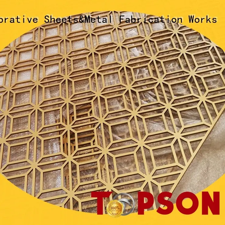 Topson steel perforated metal screens suppliers Suppliers for landscape architecture 1