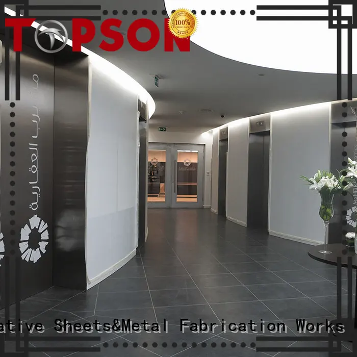 Topson reliable stainless steel door manufacturers Suppliers for outdoor wall cladding 1