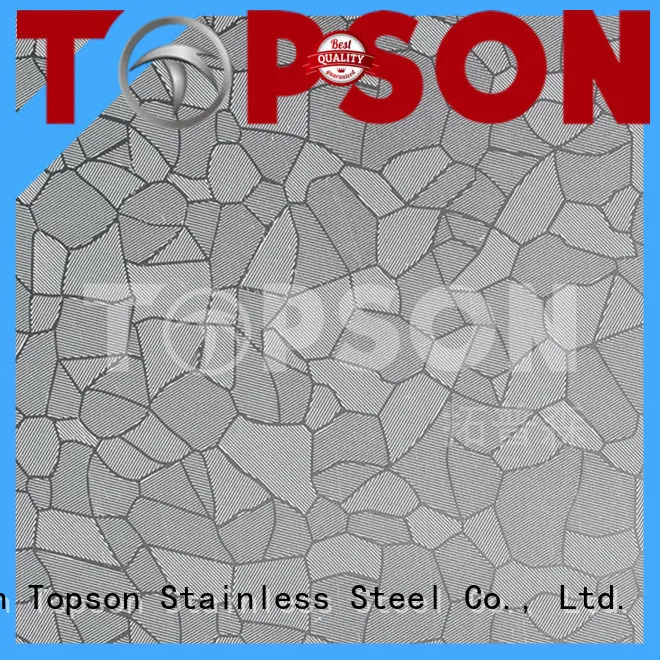 Topson material brushed stainless sheet China for interior wall decoration 1