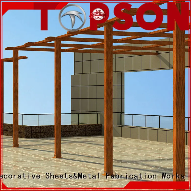 Topson powder aluminum pergola manufacturers factory for garden 1