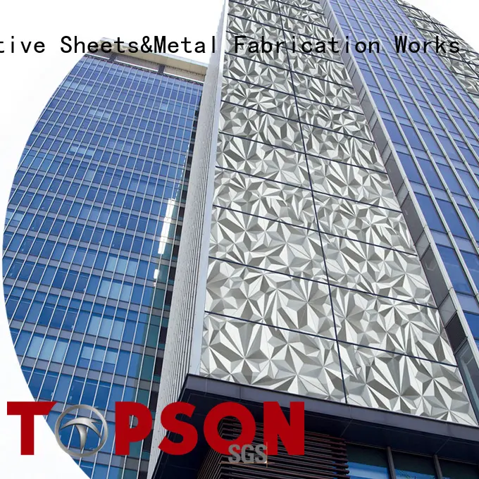 Topson external stainless steel wall cladding systems Supply for shopping mall 1