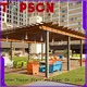 Topson stain resistance aluminum pergola for hotel 1
