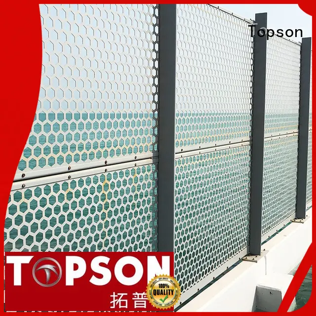 Topson steel perforated screen panels company for exterior decoration 1