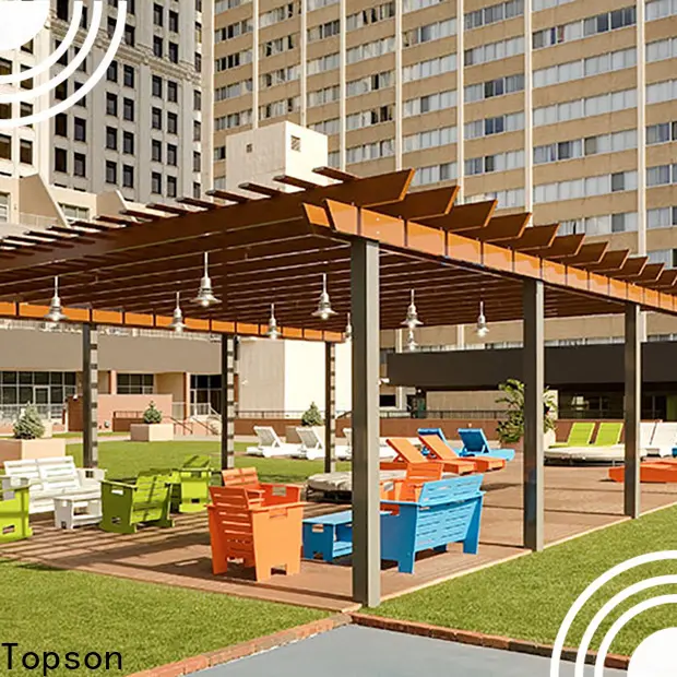 Topson Top steel pergolas for sale manufacturers for backyard 1