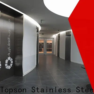 Topson stainless steel front house doors manufacturers for building facades 1