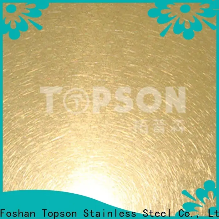 Topson good-looking stainless steel sheets manufacturers for vanity cabinet decoration 1