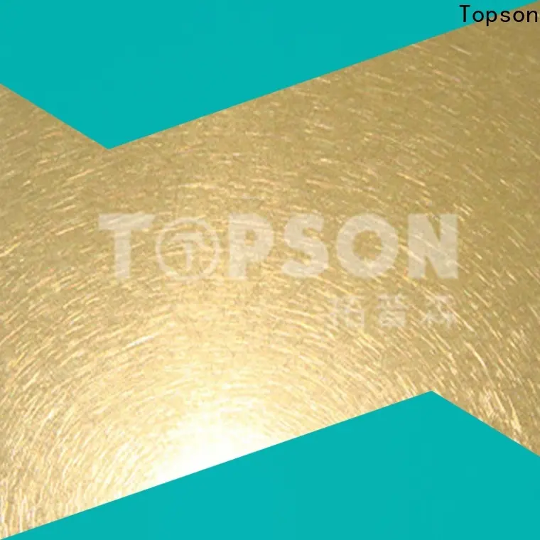 Topson mirror brushed stainless steel sheet for elevator for escalator decoration 1