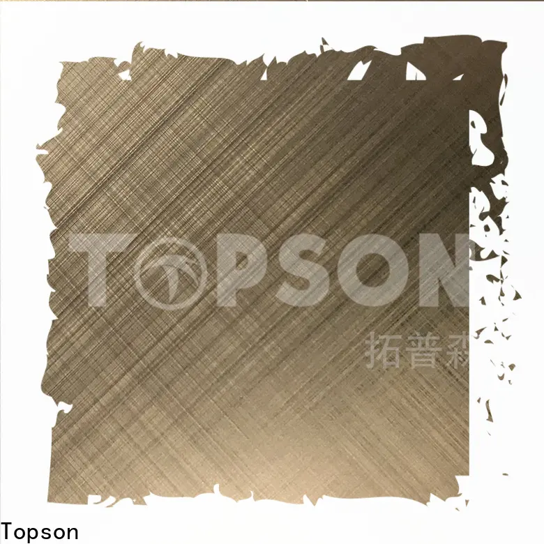 Topson Custom black stainless steel sheet suppliers Supply for interior wall decoration 1
