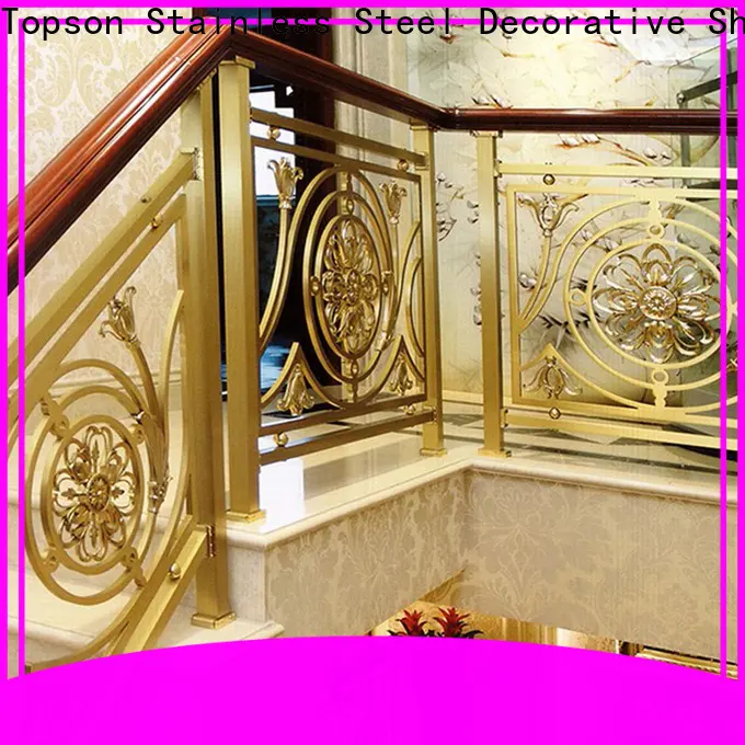 Topson Custom stainless steel stair handrail company for tower 1