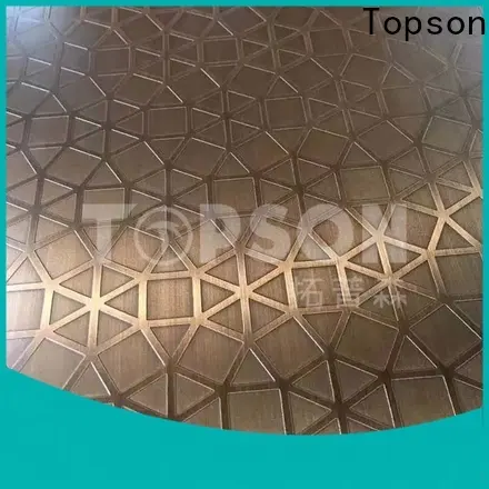embossed stainless sheet stockists factory for partition screens 1