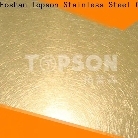 Topson widely used patterned stainless steel sheet supplier Supply for furniture 1